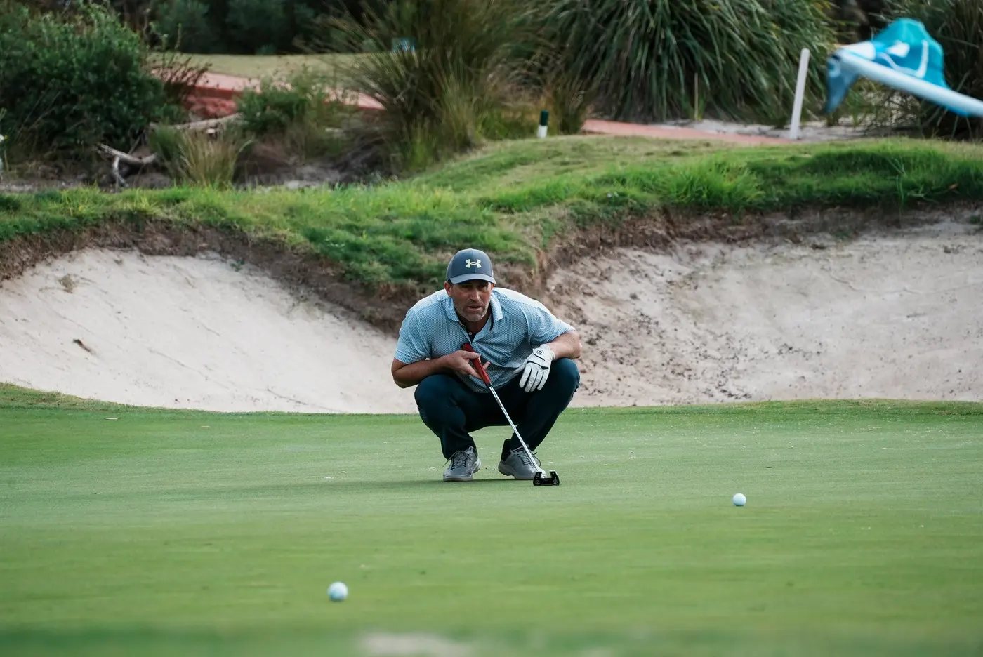 BMW Golf Day — reading the green